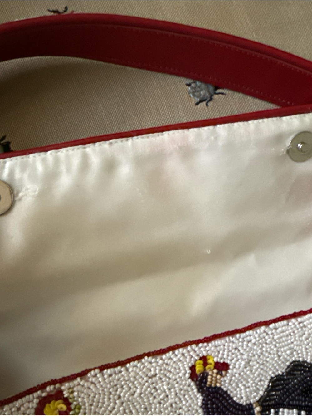 STAUD Tommy Beaded Bag, Derby - Picture 8 of 9
